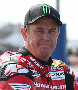 pic 	John McGuinness advises motorcyclists heading to the Isle of Man to prepare like the pros